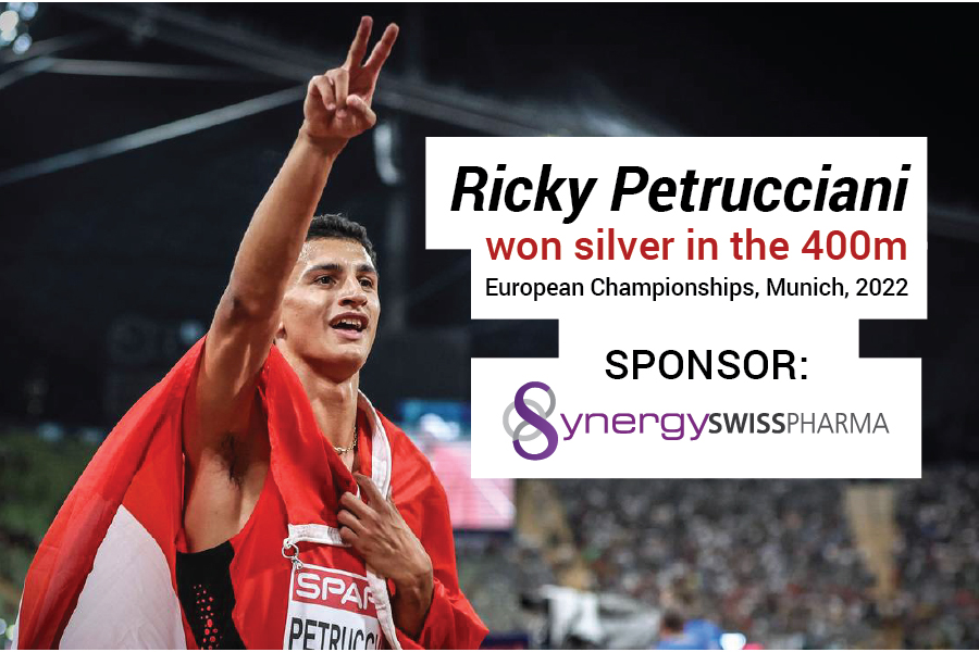 Ricky Petrucciani won silver in the 400m